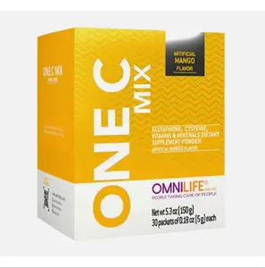 Oml ONE C MIX | MANGO FLAVOR | 5.3 OZ | Glutathione, Cysteine, Vitamins & Minerals | Boosts Immune System & Skin Health | 30 Packets