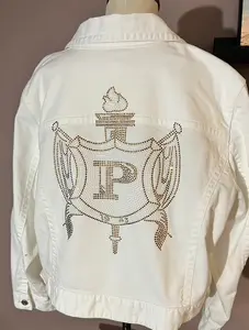 4xl White PHILO Jean Jacket