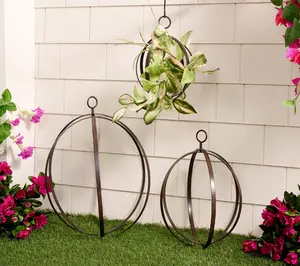 Martha Stewart Set of 3 Iron Plant Cages