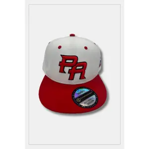 Puerto Rico PR White Red Flat Brim Snapback Hat – 3D Embroidered Cap