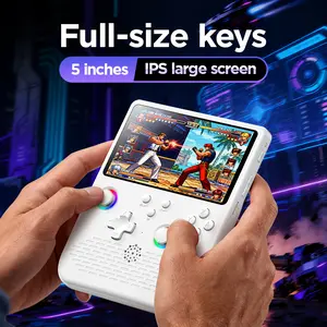 H5 Retro Handheld Game Console, Mini Portable Video Game Console, 5-Inch IPS Screen,4000mAh Battery,34＋Mainstream Emulator,Built-in 64G TF Card.
