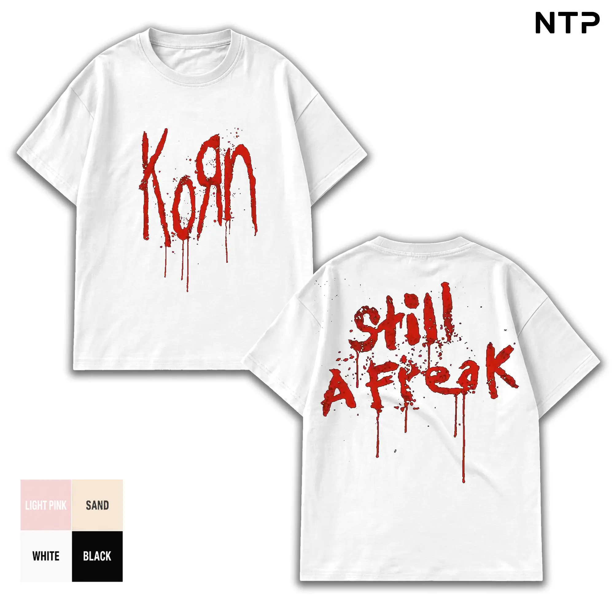 Korn Band - Still A Freak Heavy Metal Cotton Shirt Men's T-shirt Korn Tour 2026 Alternative Rock Unisex Oversize Rock Band Cotton Gift For Rock Music Lovers Vintage 90s Graphic Korn Fan Merch