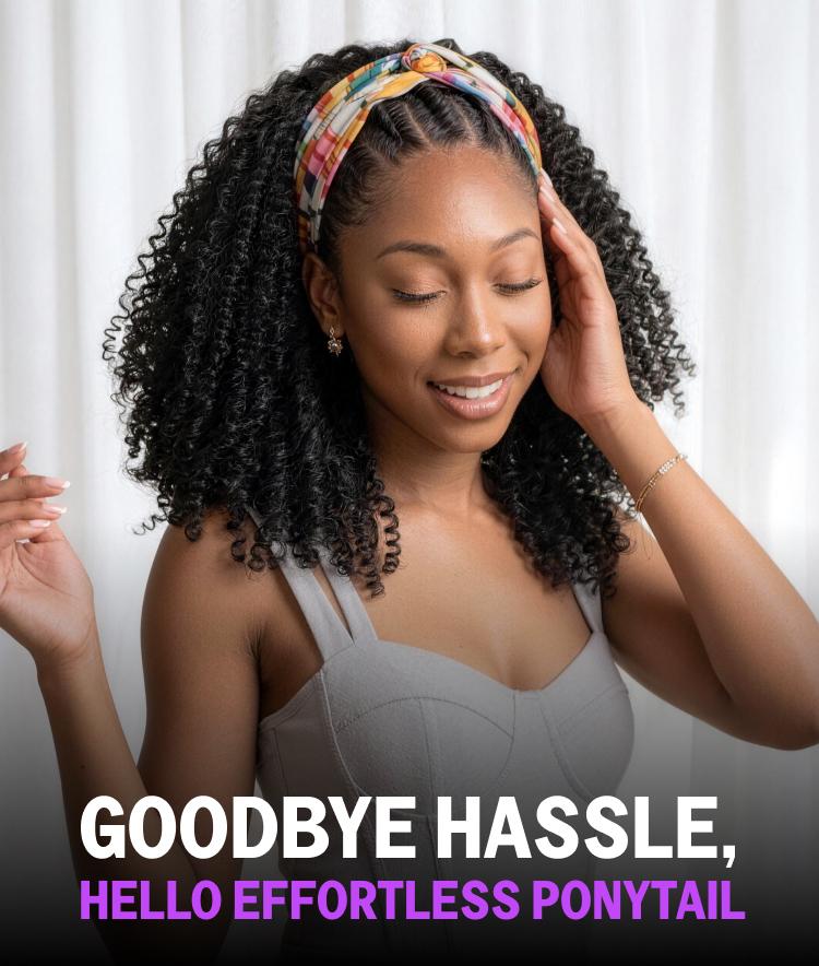 Megalook 250% High Density 100% Human Hair Burmese Curly/Afro Curly Ponytail With InvisiFit Drawstring Band Strap #Megalooknewarrivals Vacation Hair#WorldCup2026#gameday outfits#SummerWins #DealsForYouDays