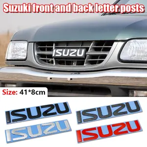 3D Letter Front Grille Emblem Sticker for Suzuki Isuzu Series, Car Exterior Modification Accessories, Automobile Decals, Precision Craftsmanship, Enhance Recognition