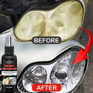 Car Headlight Restoration Polishing Kits Professional Remover Oxidation Yellowing Fogging Paste Repair Scratches Polishing Liquid Headlight Polishing Agent Deep Scratch Repair