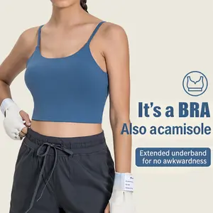 Women's Square Neck Tank Top Adjustable Spaghetti Straps Sleeveless Basic Tops Sharp Collection tankair tanktop Womenswear Tube Minimalist Comfort Short Lady Underwear Casual Slim Elastic Waist Cami