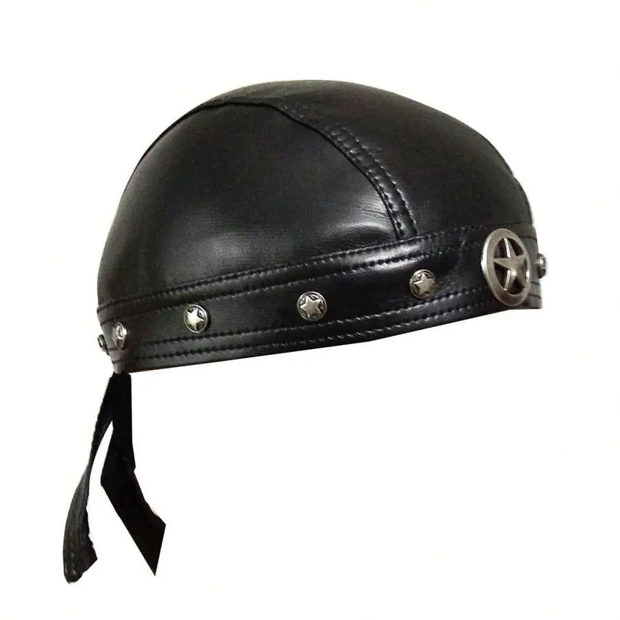 Star Studded Bandana Du Do Doo Rag Cap Wrap Biker Leather Cool Stylish High Quality Hat Adjustable Hat