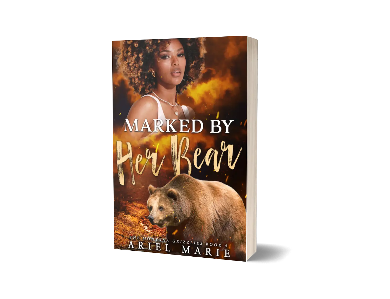 Marked by Her Bear (The Montana Grizzlies 4): A FF Bear Shifter Paranormal Romance by Ariel Marie- signed paperback