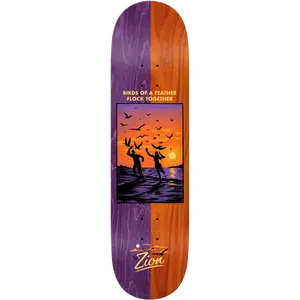 Real - Zion Wright Bright Side 8.5 - Skateboard Deck