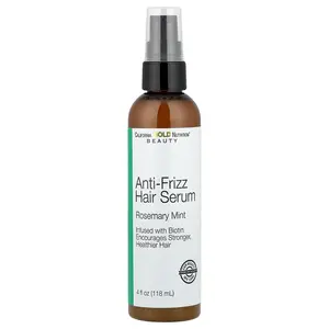 California Gold Nutrition Beauty, Anti-Frizz Hair Serum, Biotin, Rosemary Mint, 4 fl oz (118 ml)