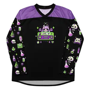 Level Up Rave Hockey Jersey for EDM lovers