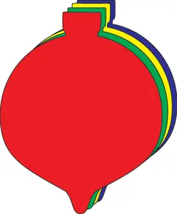 SHAPES ETC. Small Assorted Color Creative Foam Cut-Outs - Ornament