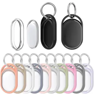 For Xiaomi Tag Tracker Full Coverage Protective Case Shockproof Anti-scratch Cover with Metal Keyring for Xiaomi Tag Accessories