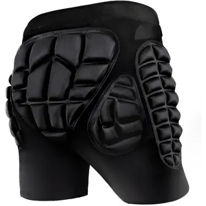 3D Protective Butt Pads Padded Shorts for Snowboard, Ski and Skate, Crash Pad Impact Gear, Protection for Tailbone, Hip, and Butt