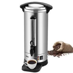 【Summervibes】VEVOR Commercial Coffee Urn 110 Cup Stainless Steel Coffee Dispenser Fast Brew