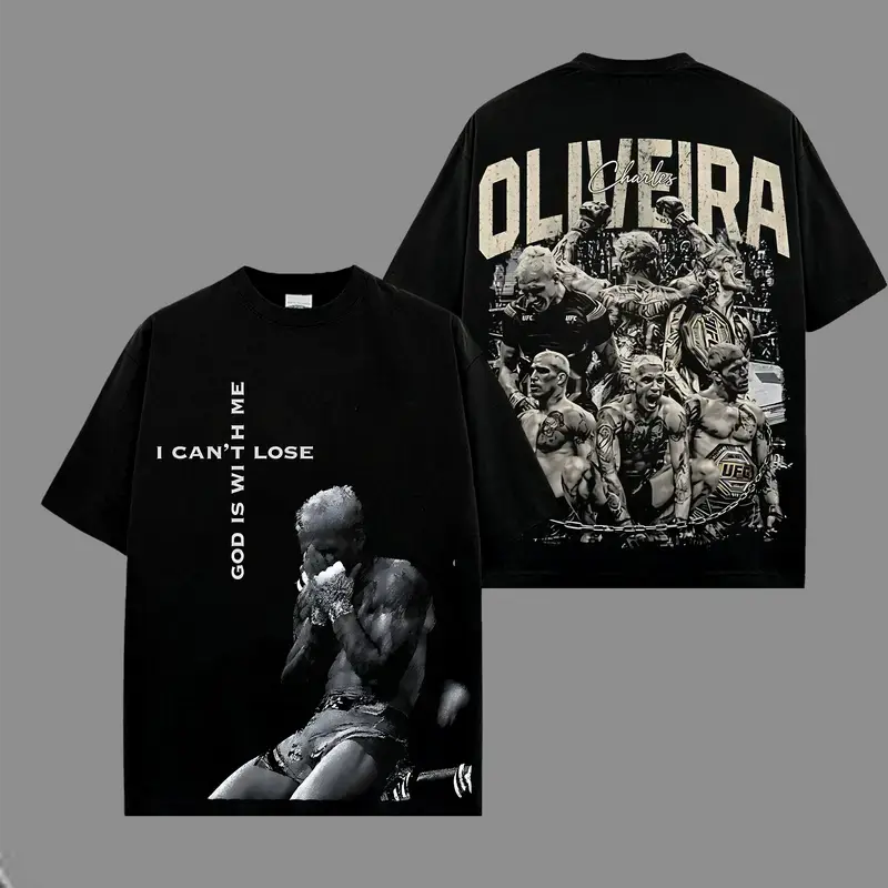 UFC Brazin Charles Oliveira - Do Bronx Vintage Washed Cotton Graphic tee, Graphic t-shirts, oversized t Shirt – The Notorious Gift, Gift for fan
