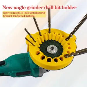 Multi-Spec Drill Bit Sharpener, Durable Plastic Material, Suitable for Angle Grinders, Drill Bit Holder, Stable Drill Bit Stand, Drill Bit Accessory