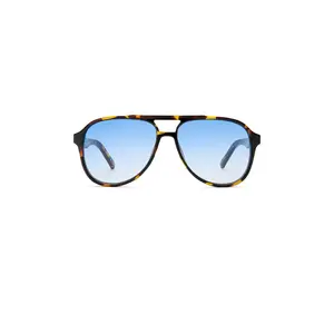 Le Specs Tragic Magic Sunglasses in Tokyo Tort & Blue Gradient