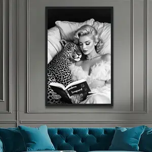 Hollywood Starlet Leopard Cat Art Print