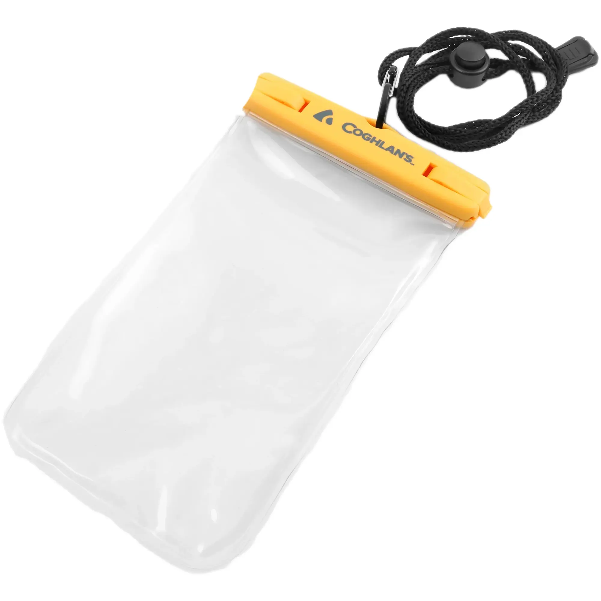 Coghlan's Load 'N Lock Waterproof Phone Pouch, 4x7 in Floatable Outdoor Bag, Transparent Plastic with Neck Strap and Touchscreen Access, Water Proof, Airtight Seal