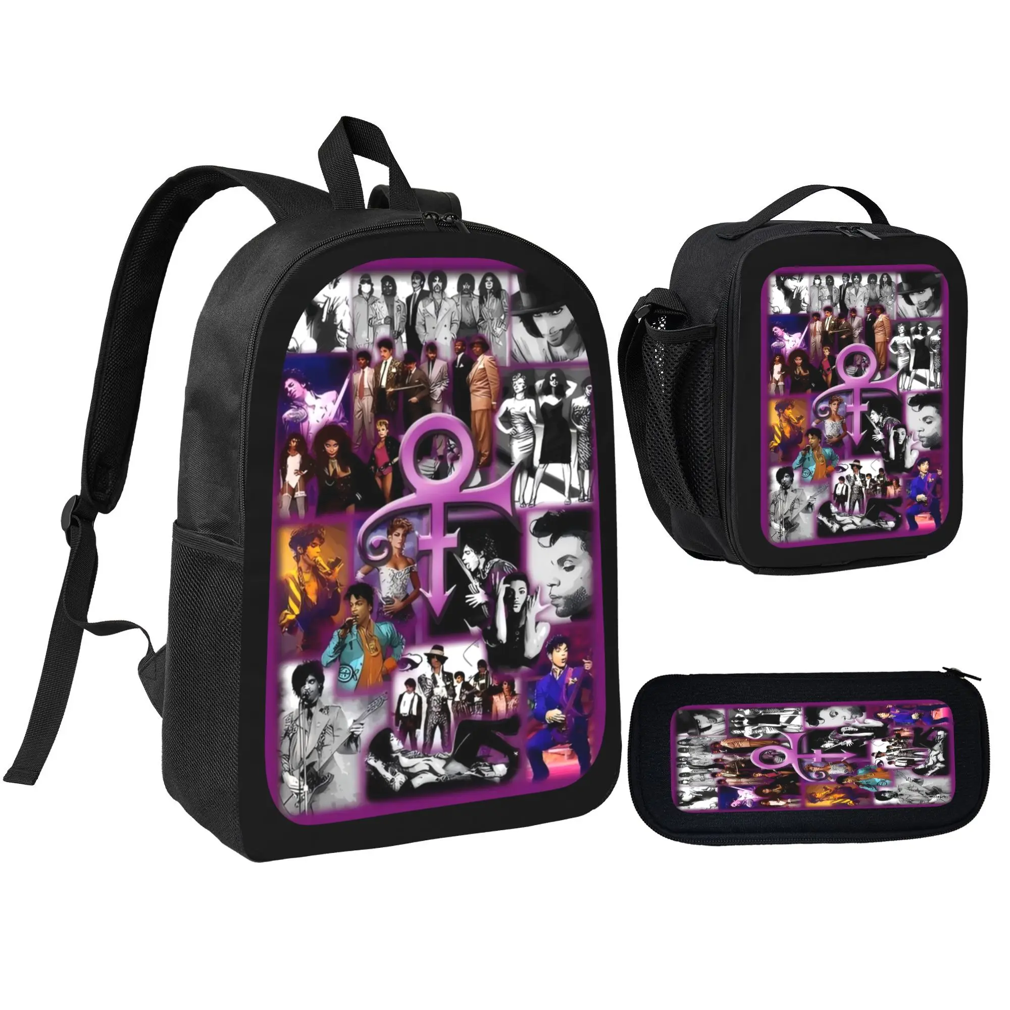 Prince Backpack Anime School Bag with Laptop Compartment for Outdoor Travel and Sports