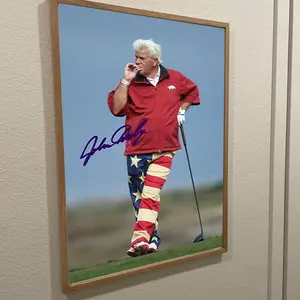 Signed John Daly Golf Poster – Frameless Collectible for Sports Fans