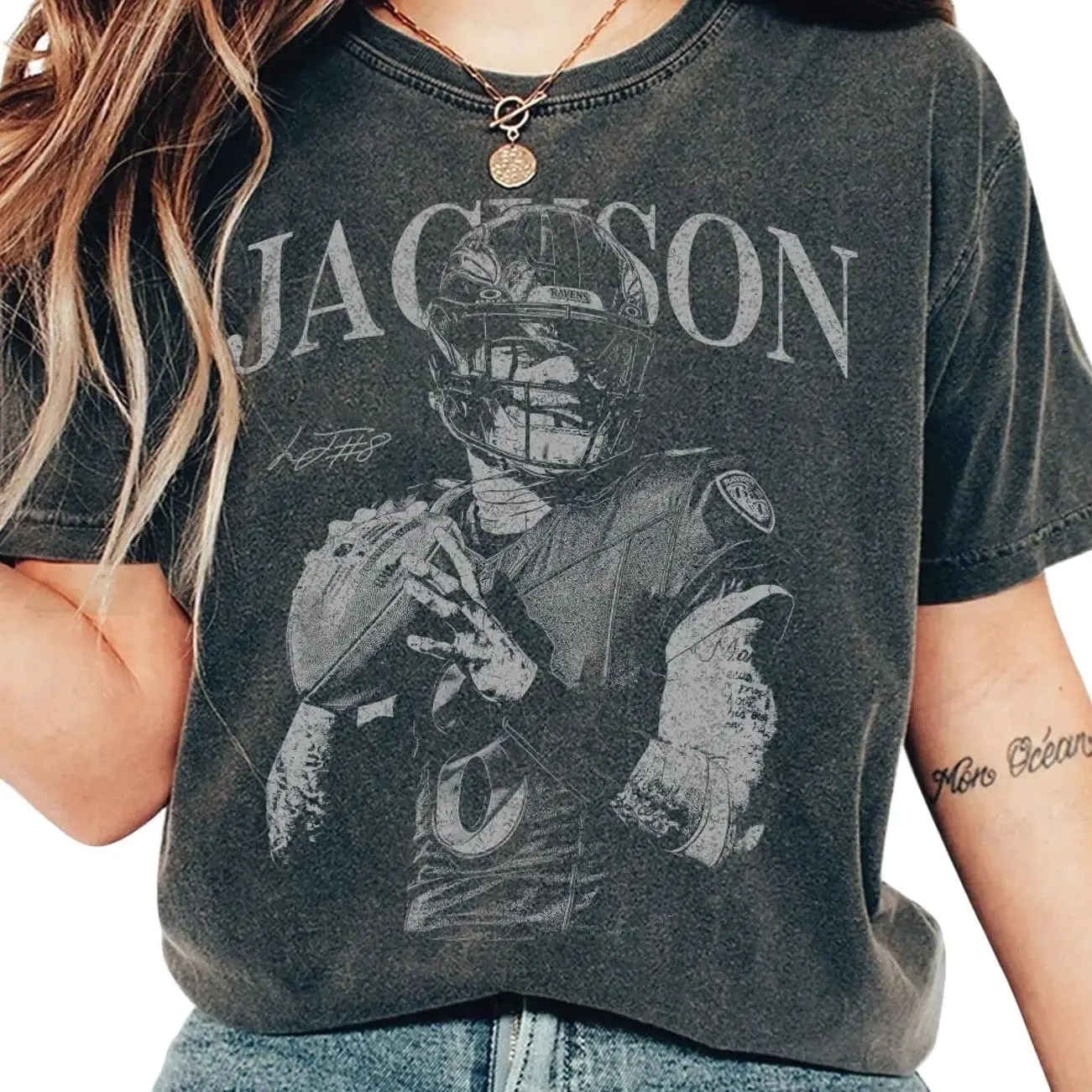 Lamar Jackson Shirt, Baltimore Game Day Shirt, Cotton