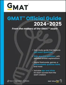 USED Book - GMAT Official Guide 2024-2025: Book + Online Question Bank by Gmac (Graduate Management Admission Coun (Paperback) - english