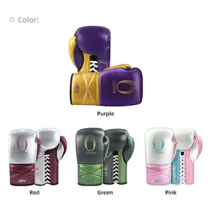 Wholesale Martial Arts Custom Boxing Gloves Boxhandschuhe Microfiber Leather Professional Boxing Gloves Lace up MMA Boxing Glove