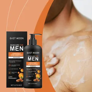 Men's Jojoba Oil Body Lotion, Moisturizing Comfortable Skin Care, Non-Greasy Hydrating Cream, Ideal for Dry Sensitive Skin