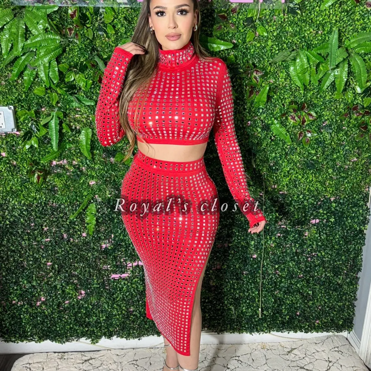skirt rhinestone set  Womenswear