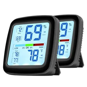 SC42 Professional Digital Hygrometer Indoor Thermometer Room Humidity Gauge Pro Accuracy Calibration 2 count (2)