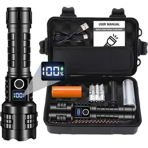 Multifunctional High Brightness Flashlight, Rechargeable Battery, 5 Lighting Modes, Outdoor Cycling, Camping, Hiking, Home Illumination