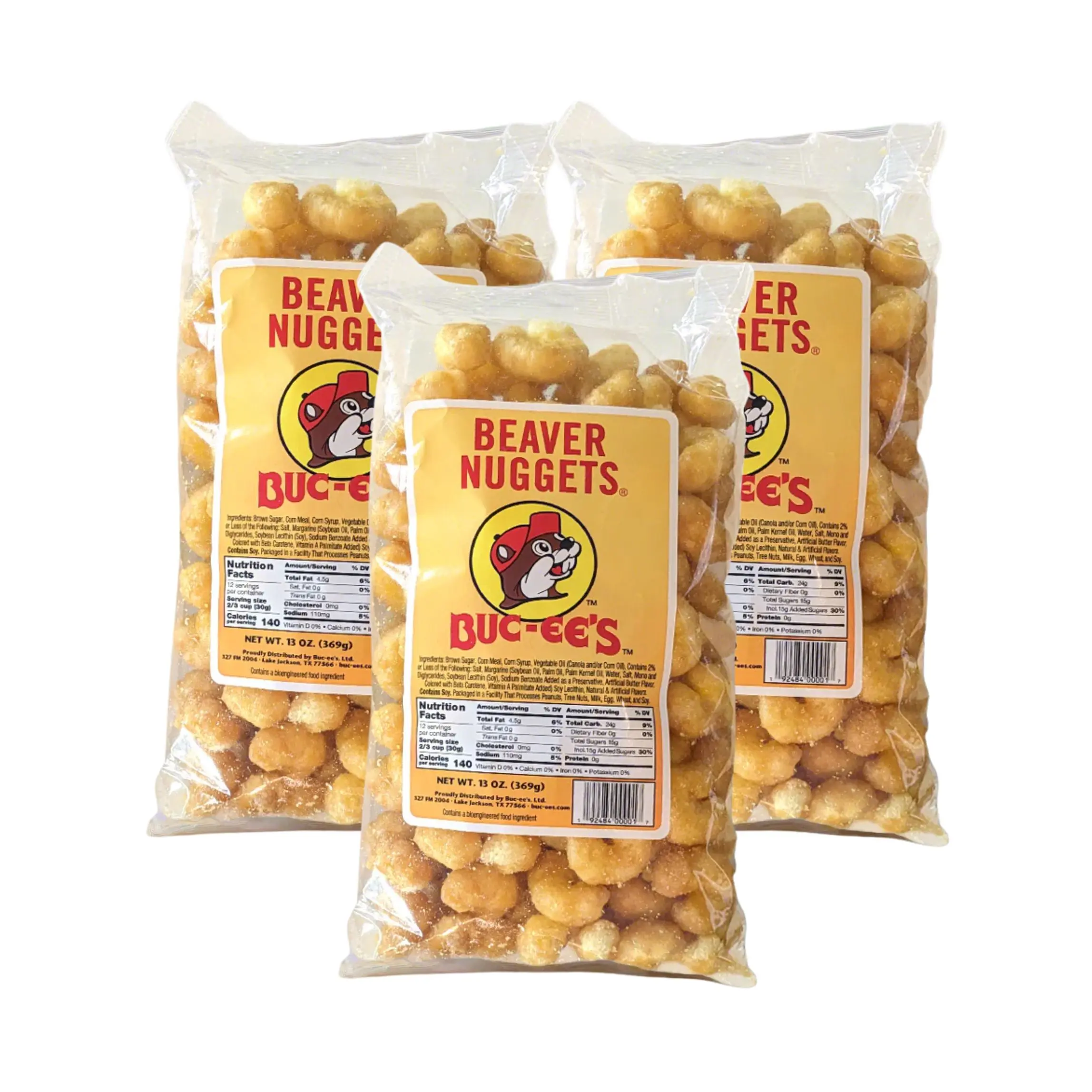 Buc-ee's Beaver Nuggets Sweet & Crunchy Corn Puff Snack - 13 oz Factory-Sealed Texas-Famous Howdy Bitez with Caramel Sugar, Natural Salt, Food & Snacks