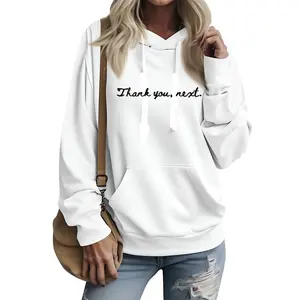 "Thank You, Next." Hoodie - Cozy Unisex Sweatshirt for Casual Wear, Gift for Him or Her, Streetwear, Everyday Comfort, Womenswear, Cotton