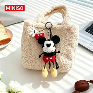 MINISO x Disney Mickey Plush Keychain | Cute Bag Charm for Couple Gifts | TikTok Viral Disneycore Accessory#Summervibes