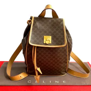 Pre-owned Celine Others Tote Bags Macadam Blazon Triomphe Leather Backpack