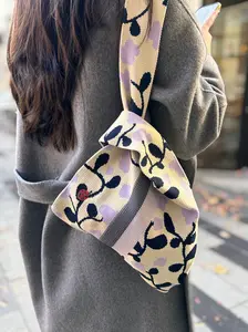 Whimsical Vines shoulder knot bag