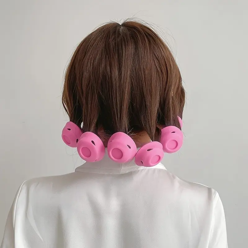 20pcs Set of No-Heat Curlers Suitable for All Hair Types, Manual Mushroom Bell Curl - No-Heat Curlers for Styling and Perming, Curling Hair Rollers, Hair Rollers Wave, Hair Curling Tool
