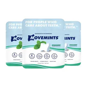 Movemints Clear Aligner Mints - Patented Aligner Seating Mints - Edible Alternative to Aligner Chewies - Xylitol Mints for Dry Mouth - Spearmint (3 Pack)