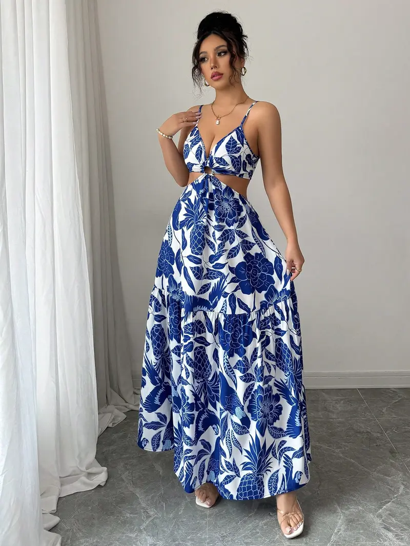 diy belle blue dress Hyacinth House Blue Eyelet Cut-Out Larkspur Dress Blue Eyelet / S main image 0