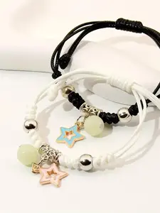 Night Light Bracelet Two Piece Hand Rope Set, Suitable for Party, Date, Daily Dressing, Suitable as a Gift for People