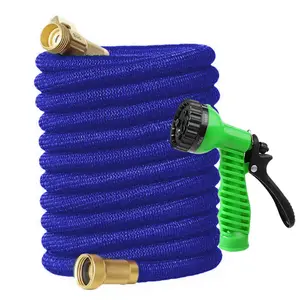 Scalable garden watering hose - equipped with 3x extended hose - high-pressure water gun nozzle - Water Sprayer - very suitable for outdoor home cleaning and car washing - multiple sizes to choose from - Retractable water hose