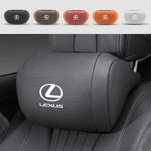 Car Seat Headrest Leather Neck Pillow Support Protector Cushion, Comfortable Design for Lexus Models, Durable and Stylish Accessory
