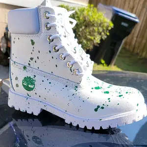 Green Fashion Boots Waterproof Casual Walking Shoes for Everyday Use - Footwear