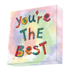 DIAMOND DOTZ Puzzle - Bright Colorful Letters for Kids & Adults - Sparkly Round Diamonds - Beginner Friendly Educational Art Project