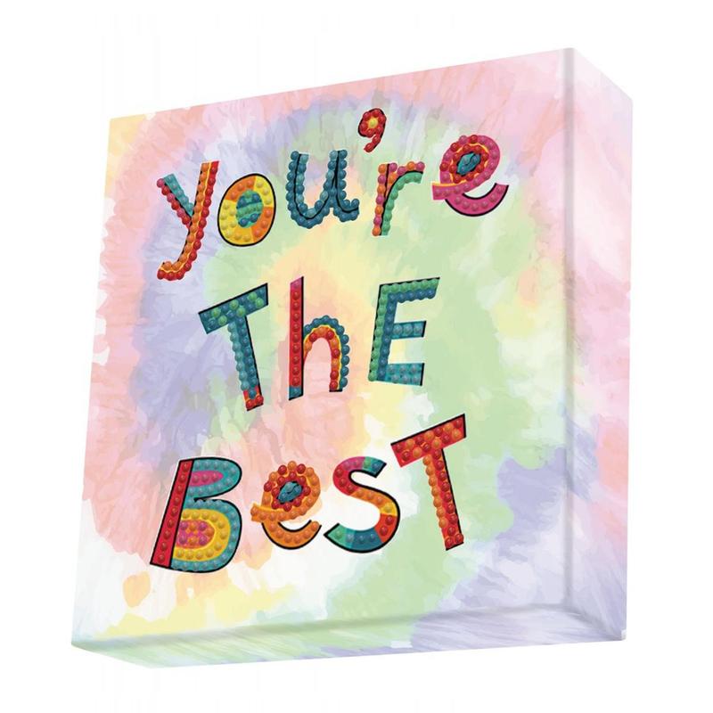 DIAMOND DOTZ Puzzle - Bright Colorful Letters for Kids & Adults - Sparkly Round Diamonds - Beginner Friendly Educational Art Project DIAMOND DOTZ Puzzle - Bright Colorful Letters for Kids & Adults - Sparkly Round Diamonds - Beginner Friendly Educational Art Project