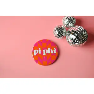 Pi Beta Phi Checkered Button