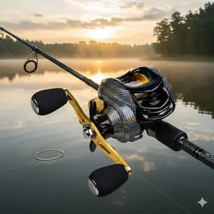 18+1 Bearing Magnetic Brake Fishing Reel, 7.2:1 High Speed Gear Ratio, CNC Aluminum Spool Depth Adjustable, Anti-Tangle Left Right Hand Convertible, Saltwater Freshwater Use, Large Line Capacity, Precision Braking System, Fishing Tackle Gear Accessories