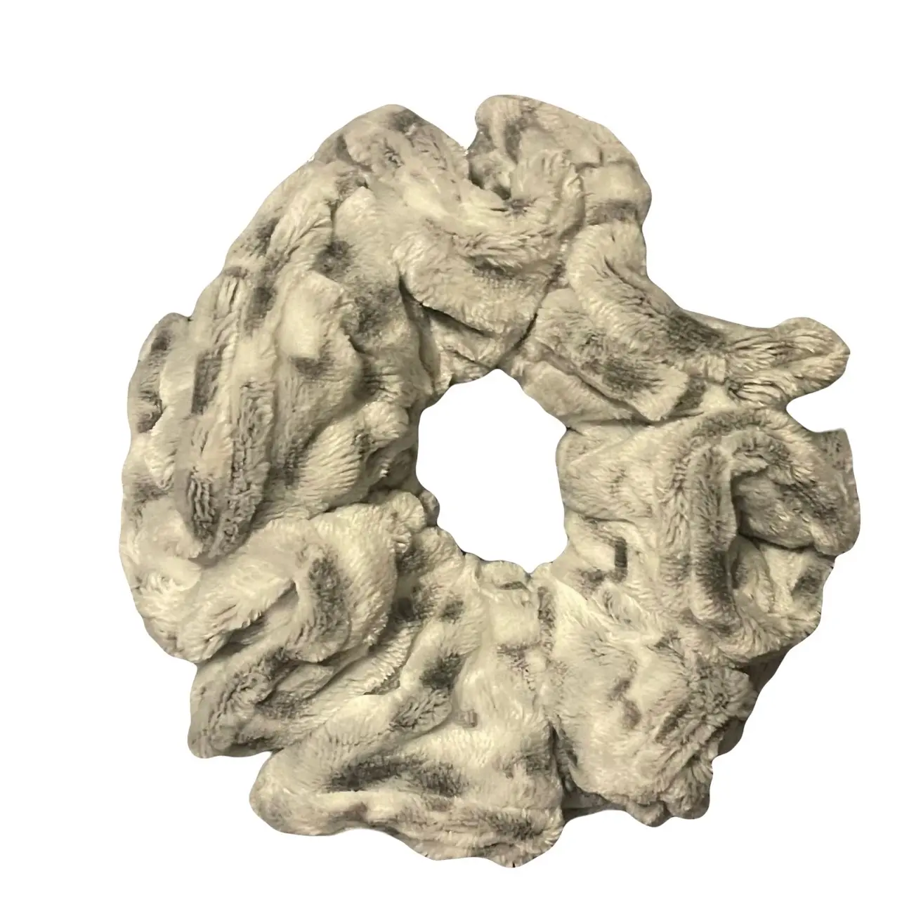 Faux Fur Jumbo scrunchies leopard